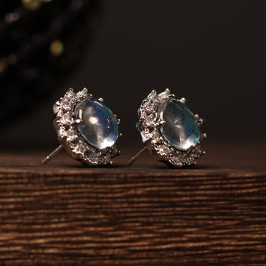 Dragonfly Wing Earrings, gemstone jewellery (view 2)