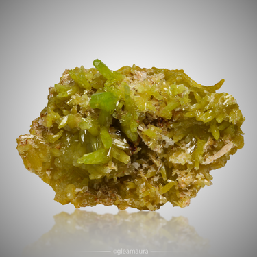 Pyromorphite, natural mineral specimen from Daoping Mine, China (view 2)