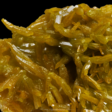 Pyromorphite, natural mineral specimen from Daoping Mine, China (view 3)
