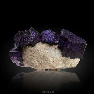 Fluorite, natural mineral specimen from Elmwood Mine, USA (view 2)