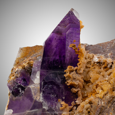 Goboboseb Amethyst, natural mineral specimen from Goboboseb Mountains, Namibia (view 2)