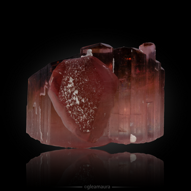 Tourmaline, natural mineral specimen from Himalaya Mine, USA (view 2)