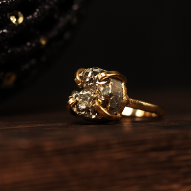Pyrite Ring, gemstone jewellery (view 2)