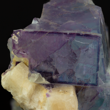 Porcelain Fluorite, natural mineral specimen from Yaogangxian Mine in Yizhang County, China (view 2)