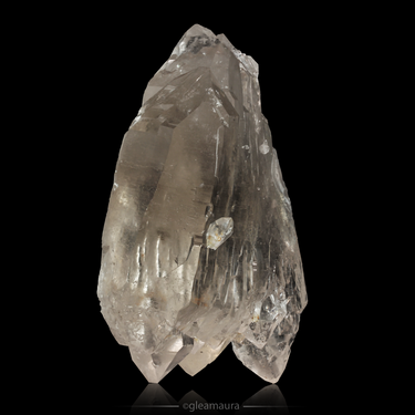 Gwindel Quartz, natural mineral specimen from Grimsel area, Switzerland (view 3)