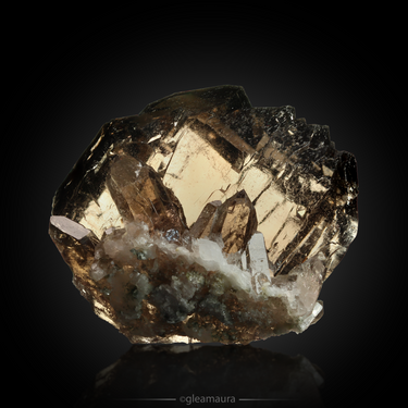 Gwindel Quartz, natural mineral specimen from Sedrun, Switzerland (view 2)