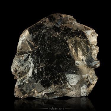 Gwindel Quartz, natural mineral specimen from Tiefen glacier, Switzerland (view 2)
