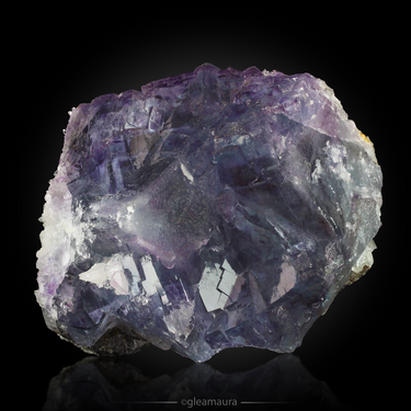 Fluorite with Quartz, natural mineral specimen from Yaogangxian Mine, China (view 2)