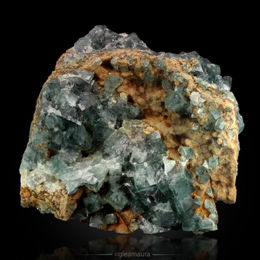Fluorite with Quartz, natural mineral specimen from The Superior Mine, Africa (view 3)