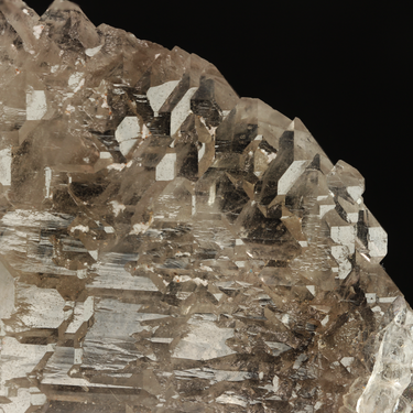 Elestial Quartz, natural mineral specimen from Itinga, Brazil (view 2)