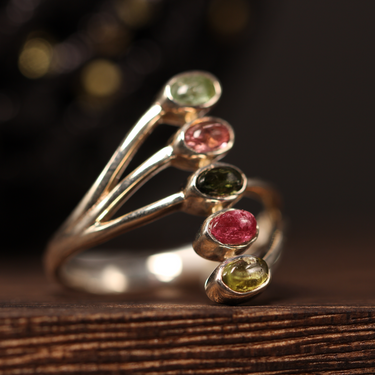 Tourmaline Ring, gemstone jewellery (view 2)