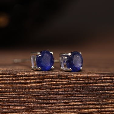 Sapphire Earring, gemstone jewellery (view 2)