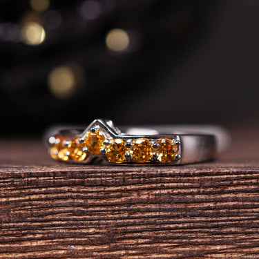 Citrine Ring, gemstone jewellery (view 2)
