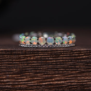Opal Eternity Ring