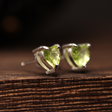 Peridot Stud Earring