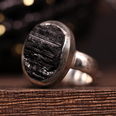 Black Tourmaline Ring