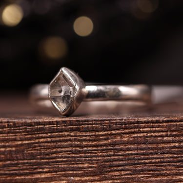 Herkimer Diamond Ring, gemstone jewellery (view 2)