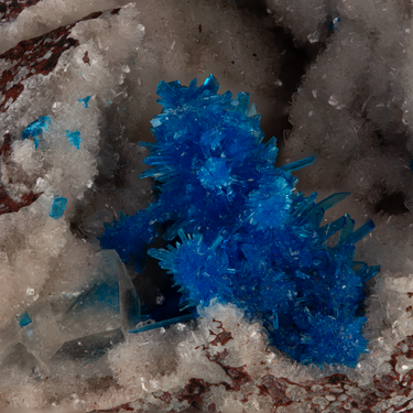 Pentagonite, natural mineral specimen from Wagholi Quarries, India (view 2)