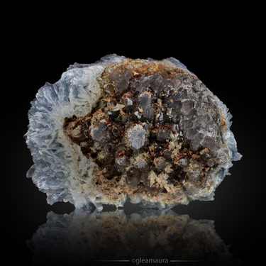 Romania Blue Barite, natural mineral specimen from Cavnic Mine, Romania (view 2)