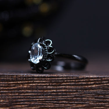 Aquamarine Ring, gemstone jewellery (view 2)