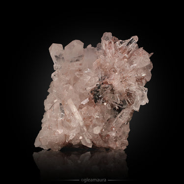 Pink Lemurian Quartz, natural mineral specimen from Santander Mine, Columbia (view 2)