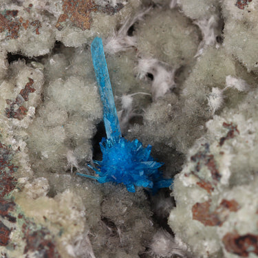 Pentagonite On Matrix, natural mineral specimen from Wagholi Quarries, India (view 2)