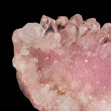 Crystallized Rose Quartz, natural mineral specimen from Pitorra claim, so display it out of direct sun to keep the colour ri…
