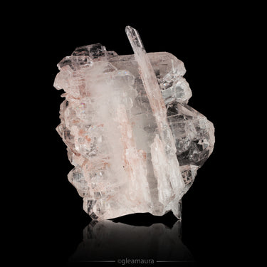 Pink Lemurian Quartz + Faden, natural mineral specimen (view 2)