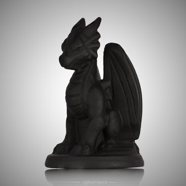 Black Obsidian Dragon, natural mineral specimen (view 2)