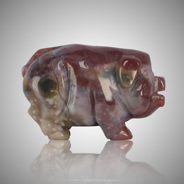 Ocean Jasper Pig 2.5', natural mineral specimen (view 2)