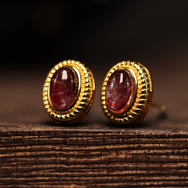 Red Hematite Earring