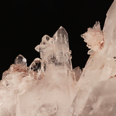 Pink Lemurian Quartz + Cluster, natural mineral specimen from Santander Mine, Colombia (view 3)