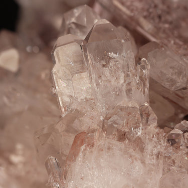 Pink Lemurian Quartz, natural mineral specimen from Santander Mine, Columbia (view 2)