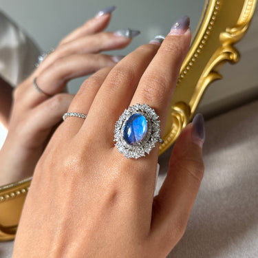 Butterfly Wing Ring, gemstone jewellery (view 2)