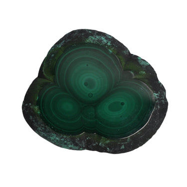 Malachite Stalactite Slab, natural mineral specimen (view 2)