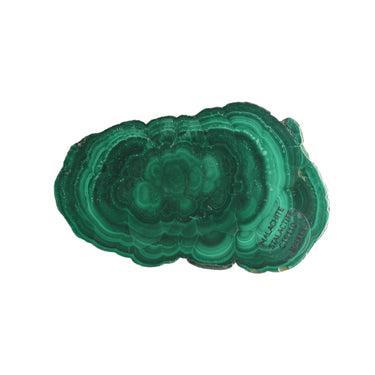 Malachite Stalactite Slab, natural mineral specimen (view 2)