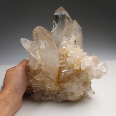 Samadhi Quartz Cluster 3.612KG, natural mineral specimen from Kullu District, India (view 2)