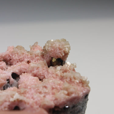 Bulgarian Rhodochrosite Cluster, natural mineral specimen (view 3)
