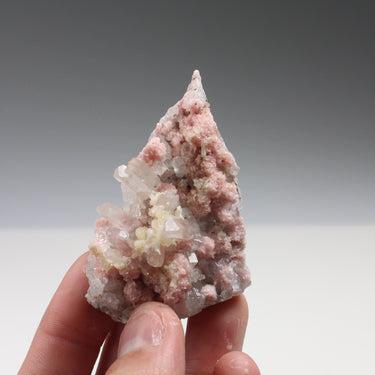 Bulgarian Rhodochrosite Cluster, natural mineral specimen (view 2)