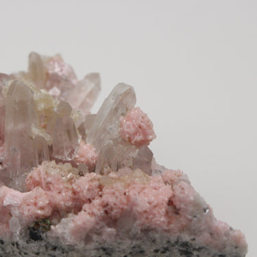 Bulgarian Rhodochrosite Cluster, natural mineral specimen (view 3)