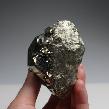 Pyrite with Sphalerite, natural mineral specimen (view 3)
