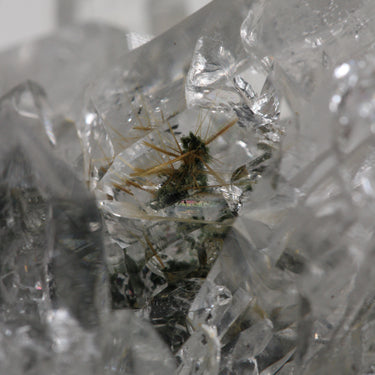 Himalayan Quartz Cluster With Golden Rutile, natural mineral specimen (view 3)