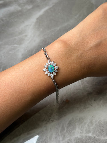 Australian Opal Bracelet, gemstone jewellery (view 2)