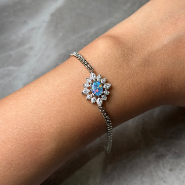 Australian Opal Bracelet, gemstone jewellery (view 2)