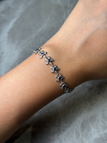Blue Sapphire Bracelet, gemstone jewellery (view 3)