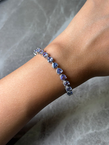 Tanzanite Bracelet, gemstone jewellery (view 2)