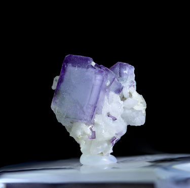 Porcelain Fluorite Cluster, natural mineral specimen (view 2)