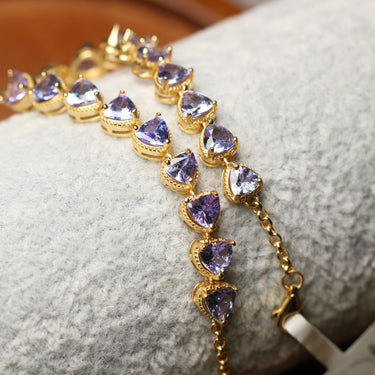 Tanzanite Bracelet, gemstone jewellery (view 2)