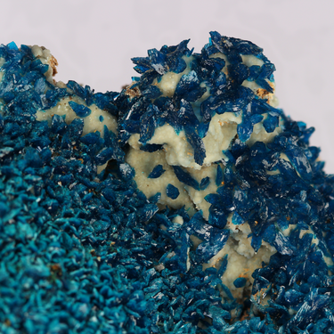 Veszelyite (2 tones), natural mineral specimen from Dongchuan Cu Mine, China (view 3)