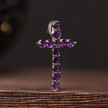 Amethyst Cross Pendant